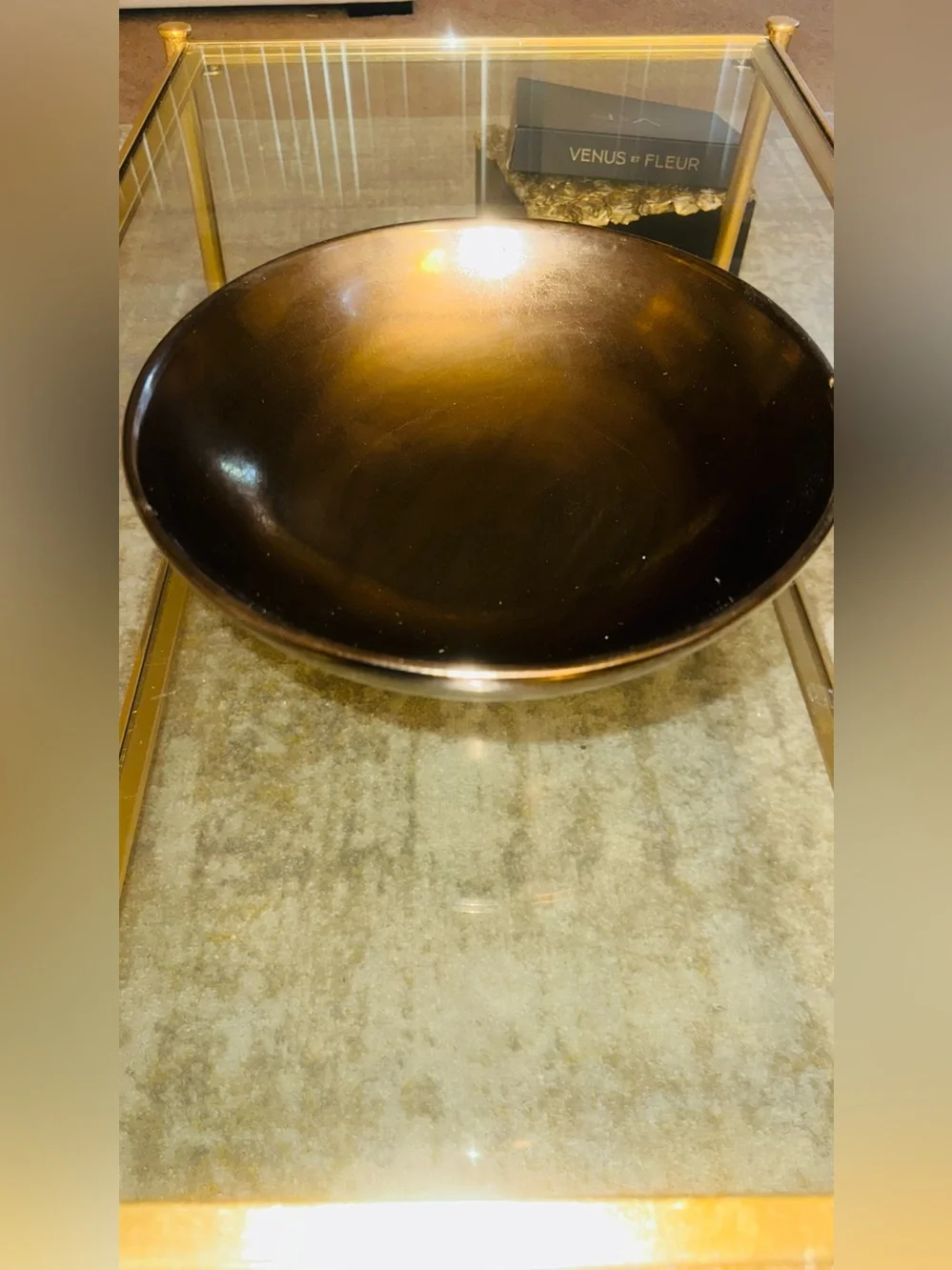 Pier 1 Metallic Bronze Decorative Vase and Bowl Set - Home Accents